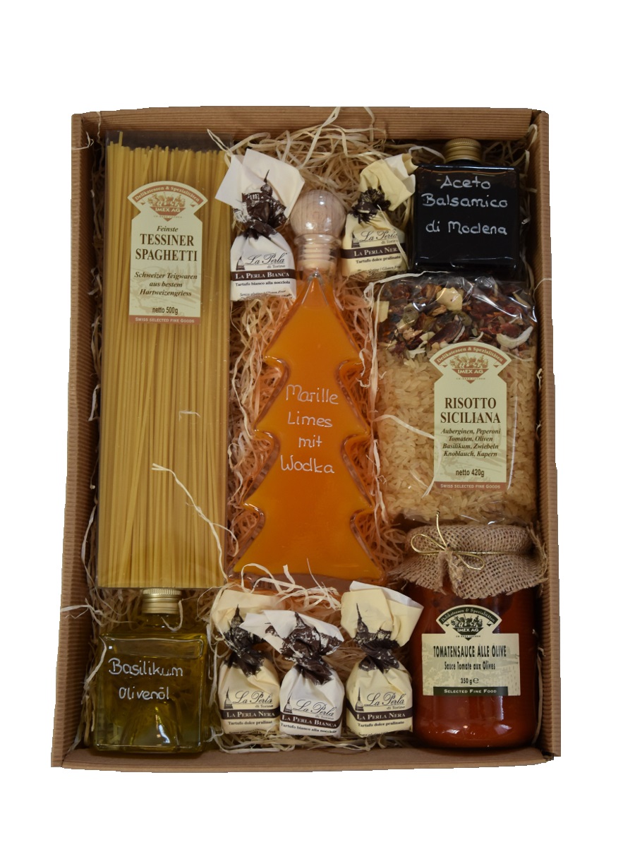 Geschenk - Set 'Weihnachtsbaum Marille Limes mit Wodka'