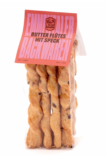 Butter Flûtes mit Speck (120g)